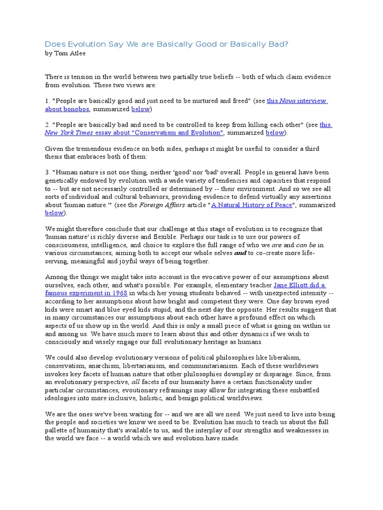 human nature in literature aspects of human nature